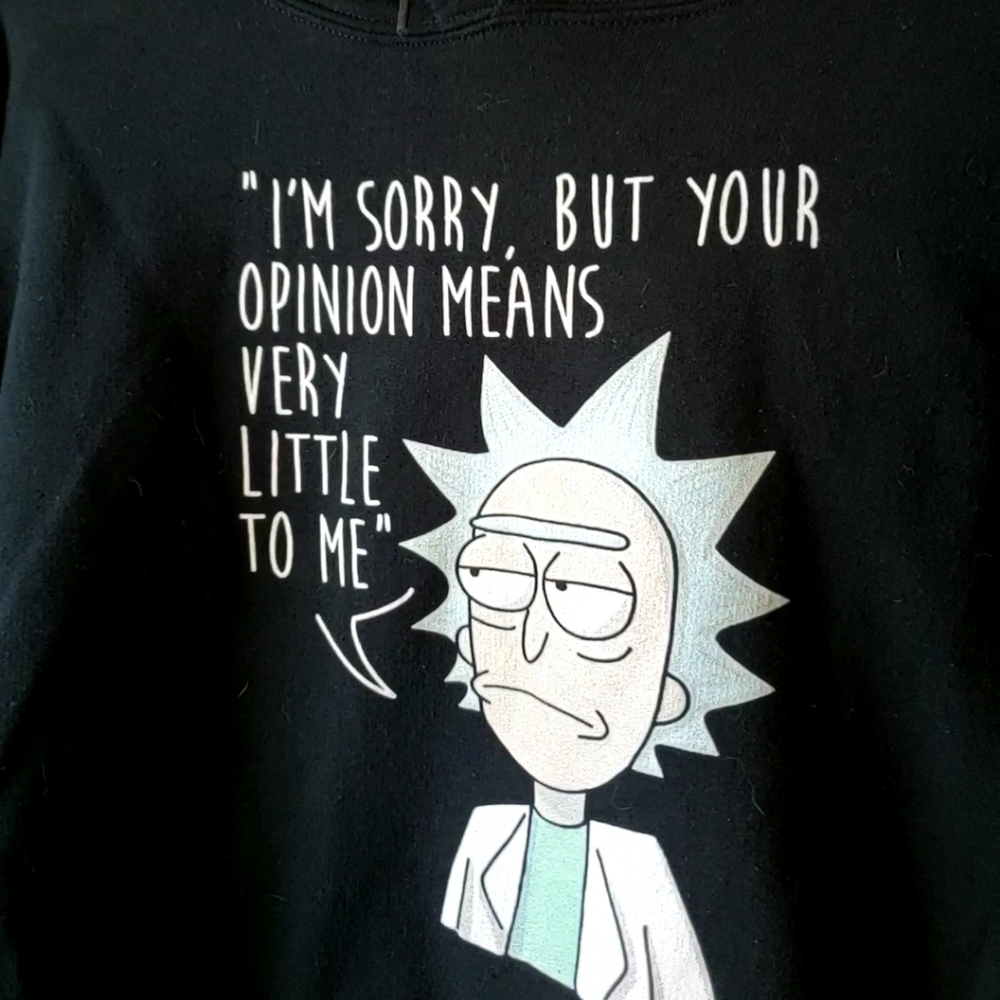 Rick and Morty Men's Sweatershirt Sz Medium